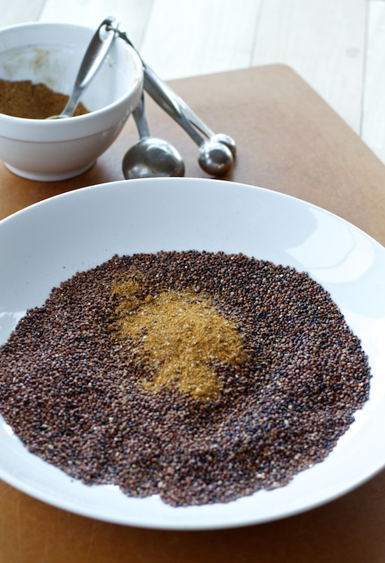 <img alt="spiced red and black quinoa"/>