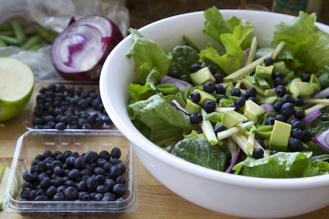 <img alt="Green Salad with Blueberries, Apples & Mustard Chive Vinaigrette"/>