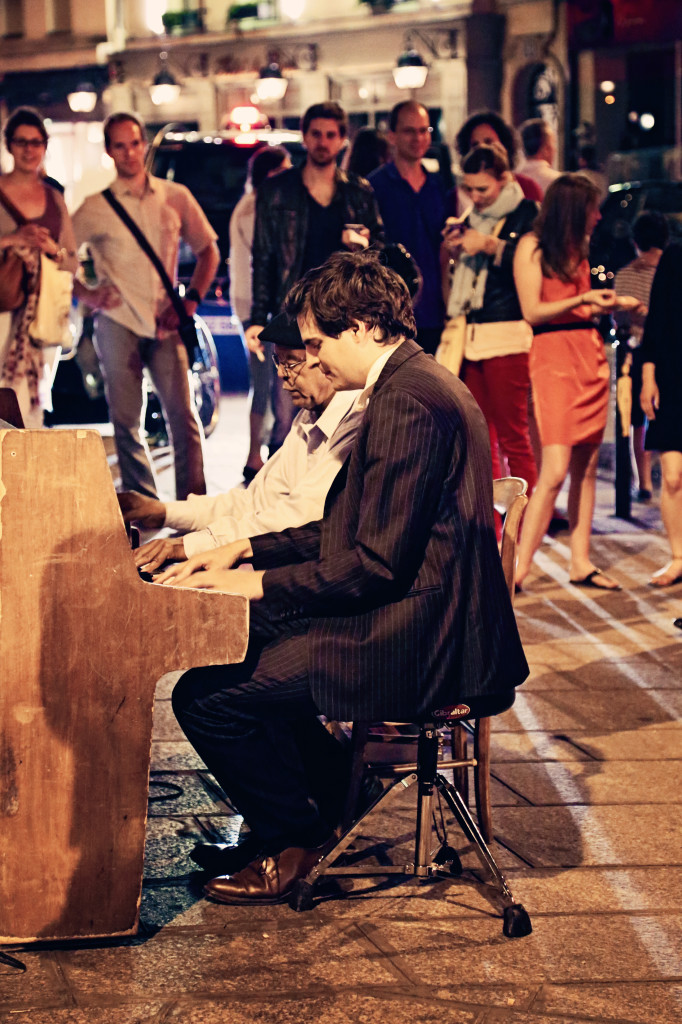 <img alt="Piano Players on a Night in Paris"/>